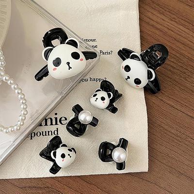 1/2 ks kreslená panda mini sponka do vlasů pro ženy a dívky roztomilé sladké zvířecí drápy do vlasů nádherné vlasové doplňky dárky