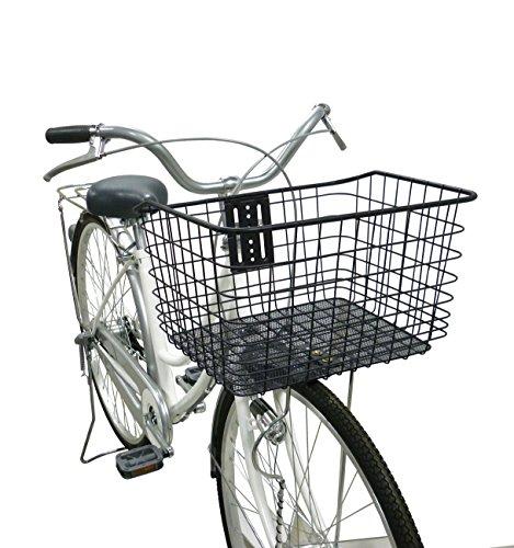 Captain Stag (CAPTAIN STAG) Wire Basket for Front Use, Square, Big, Black, Y-5247