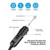 For XT60 Male to Car DC 12V 24V Power Cable Converter for Portable Power Station Charging Gray 14AWG Copper Wire