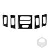 For Bmw 3 Series 2005-2012 E90 E92 E93 Piano Black Air Conditioner Outlet Plastic Plate Trim Car Interior Accessoriers Sticker