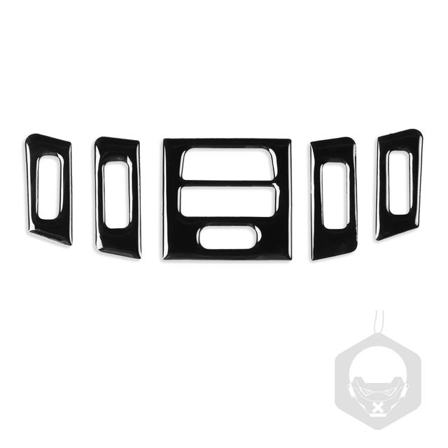 For Bmw 3 Series 2005-2012 E90 E92 E93 Piano Black Air Conditioner Outlet Plastic Plate Trim Car Interior Accessoriers Sticker