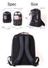 Seal Waterproof Slim Business Backpack with PC 2-Way Men's Case, PS-181SBK