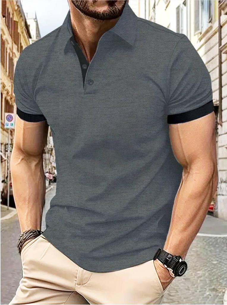 Men's Trendy Short Sleeve Summer Polo Shirt