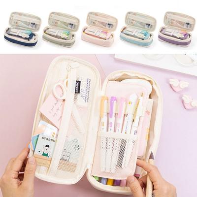 Scalable Pencil Case Large Capacity Pen Box Portable Storage Bag  Student Gift