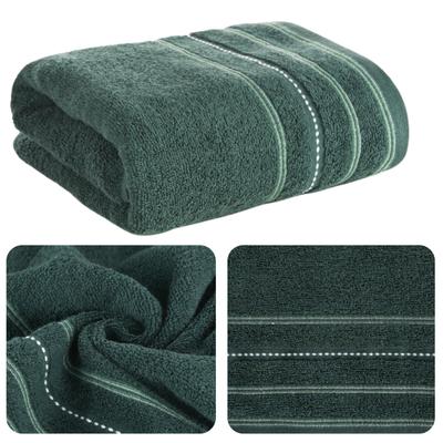 Eurofirany Gruby Ręcznik Vento Łazienka Spa Hotel Horeca 50X90Cm Ciemnozielony