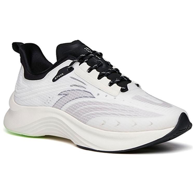 Anta Technologie Edge Comfort Sportovní odpružení Protiskluzové Odolné proti opotřebení Nízké ležérní Běžecké boty Pánské tenisky Bílá Šedá Černá 912135588-2