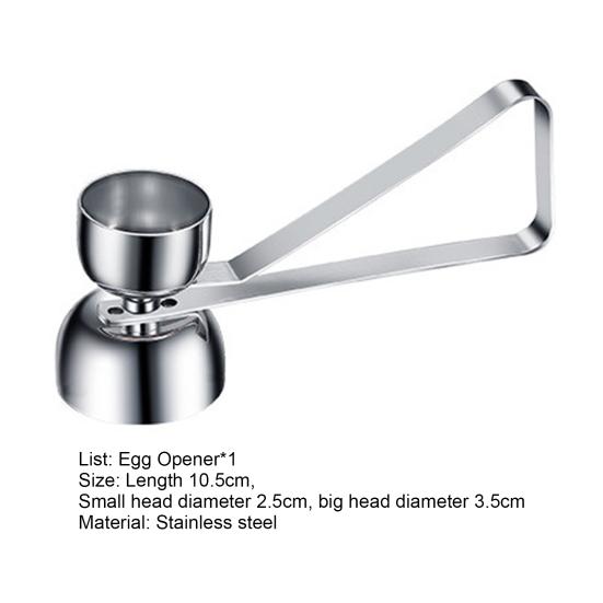 Eggshell Opener Food Grade Rust-proof Stainless Steel Eggshell Topper Cracker Kitchen Gadget for Home
