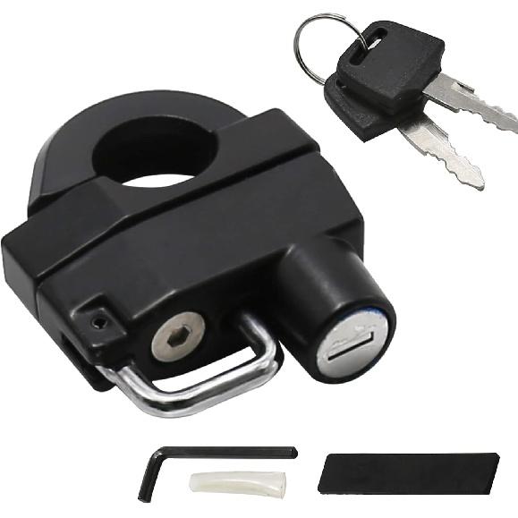 Motorcycle Helmet Lock,Anti-Theft Safety Lock,Tamper-Proof Waterproof Lock,Suitable for Motorcycle Bicycle Scooter Safety Helmet