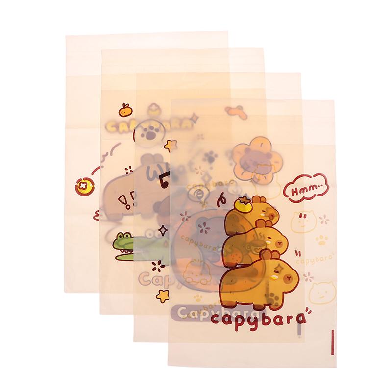 15/30Pcs Portable Universal Auto Door Seat Household Thickened Desktop Trash Can Cartoon Capybara Car Disposable Garbage Bag