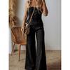 American Shiying Trendy High Waist Flared Jumpsuit Women's 2025 Summer New Arrival Denim Sling Jumpsuit Women