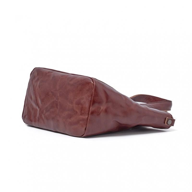 First Layer Of Tree Paste Tanned Cowhide Women's Bag Retro All-matching Portable Tote Cross-border New Leather Cross-shoulder