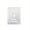 5PCS/Set Frames Square Card Curves Border Metal Cutting Dies for DIY Scrapbook Cutting Die Paper Cards Embossed Decorative Craft