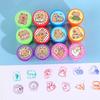 12PCS/Set Plastic Self-ink Seal Capybara Patterns Photo Album Stamp Graffiti Stamped Toys  Students