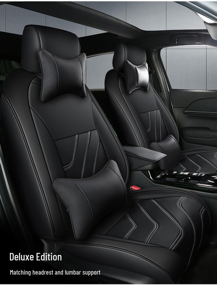Universal Wear-Resistant Leather 5-Seat Car Cushion for Ji Pai 1