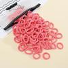 50Pcs Women S Seamless Thumb Ring Hair Ties Bagged Ponytail Holders With Compact Elastic Bands For Diy Simple Fashion Hair Cord