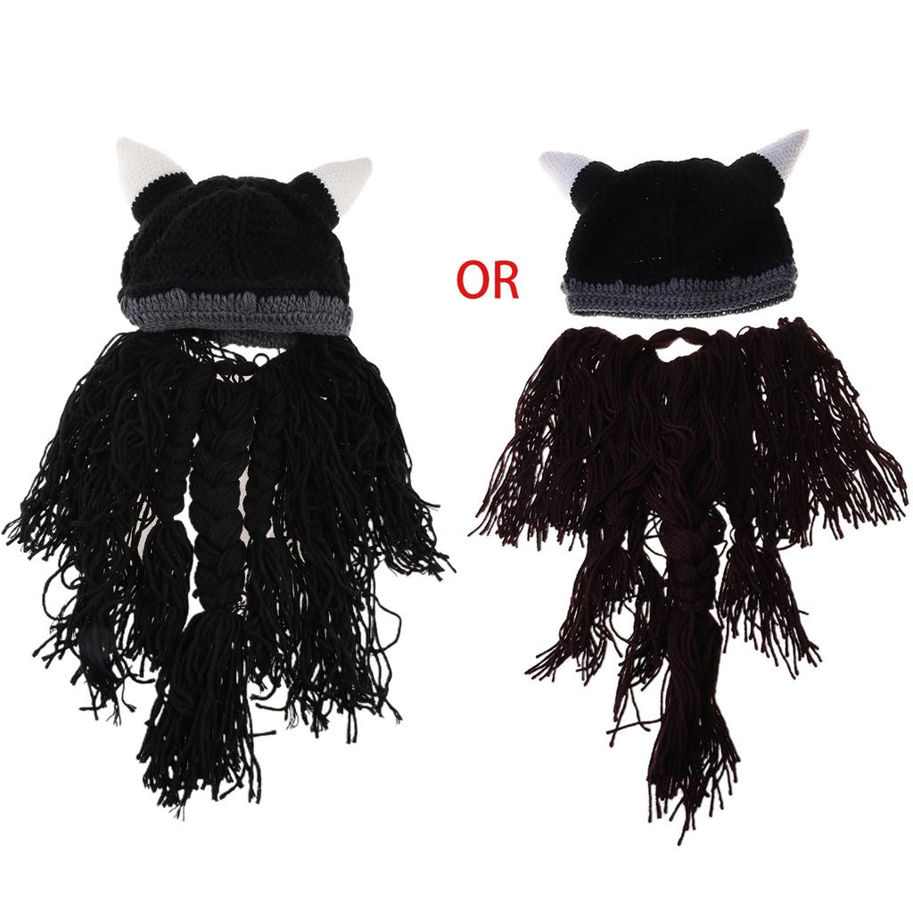 Exquisite Barbarian Vagabond Beanie Halloween Decorations Novelty Knit Wool Caps