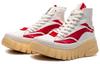 Li Ning Wave BOOT Non slip Lightweight High top Chunky Sneakers Men's White Red AGCP317-1