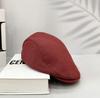 British Style Retro Newsboy Hat Men'S Solid Color Versatile Japanese Simple Forward Hat Antique Style Cap Female Hipster