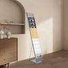 10-Tier Iron Magazine Rack Floor-Standing Heavy-Duty Literature Display Stand 110LBS Load-Bearing Foldable for Office/Bookstore