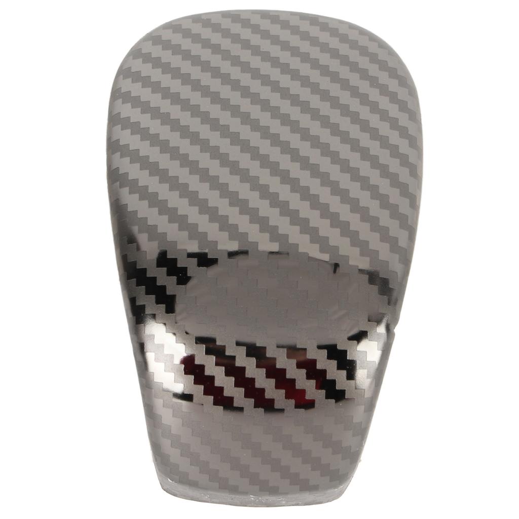 Carbon Fiber Style Gear Shift Head Cover Trim Stainless Steel Shifter Knob Sticker Replacement for Civic 11th 2022