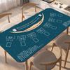 Large Non-Slip Texas Hold'em Poker & Baccarat Soft Cloth Table Mat with Diatom Mud