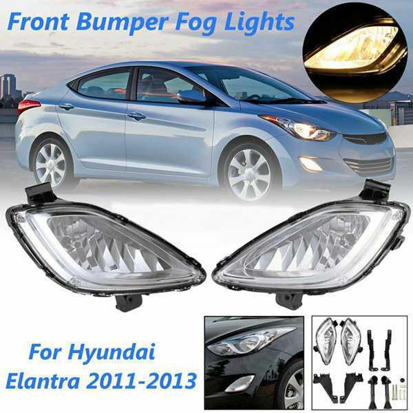 

1 пара комплекта противотуманных фар для Hyundai Elantra 11-13, номера деталей 92202-2X000 и 92201-2X000 None