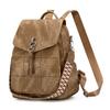 Women's Multifunctional Shoulder Bag PU Large Capacity Travel Backpack