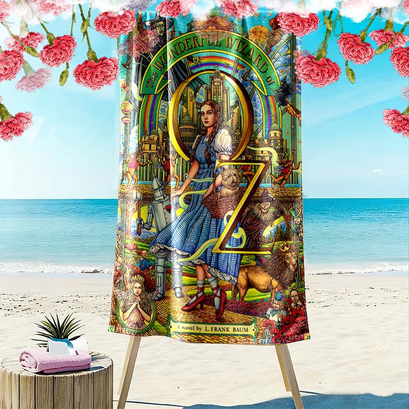 Magic Adventure Oz Beach Towel Beach Portable for Travel Absorbent Bath Towel Quick-drying Swim Towel Seaside Outdoor Picnic Beach Mat Fashion