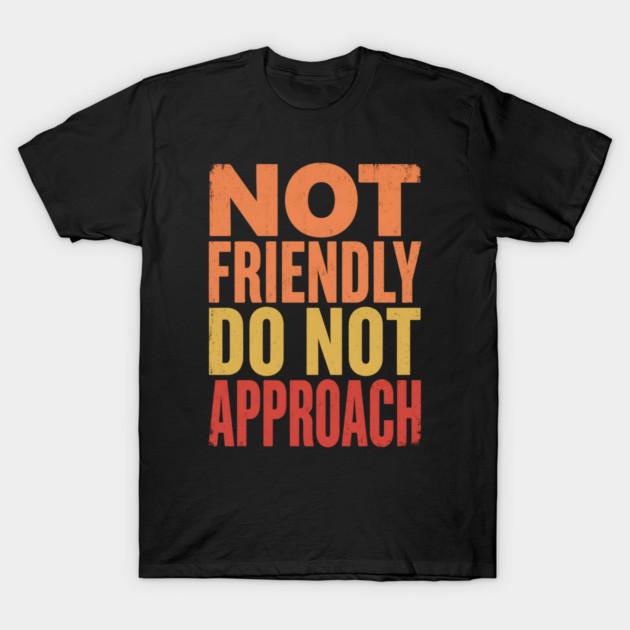 Asian Size Men Black Print T-shirt Not Friendly Do Not Approach No-Cut Print Cotton Tshirt 3XL чёрный