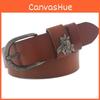 Twoply Handcrafted Leather Belt With Pin Buckle For Daily Casual Use Fashion