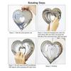 Stainless Steel Reflective Wind Spinners Outdoor Garden Decor Sparkly Wind Chime Yard Patio