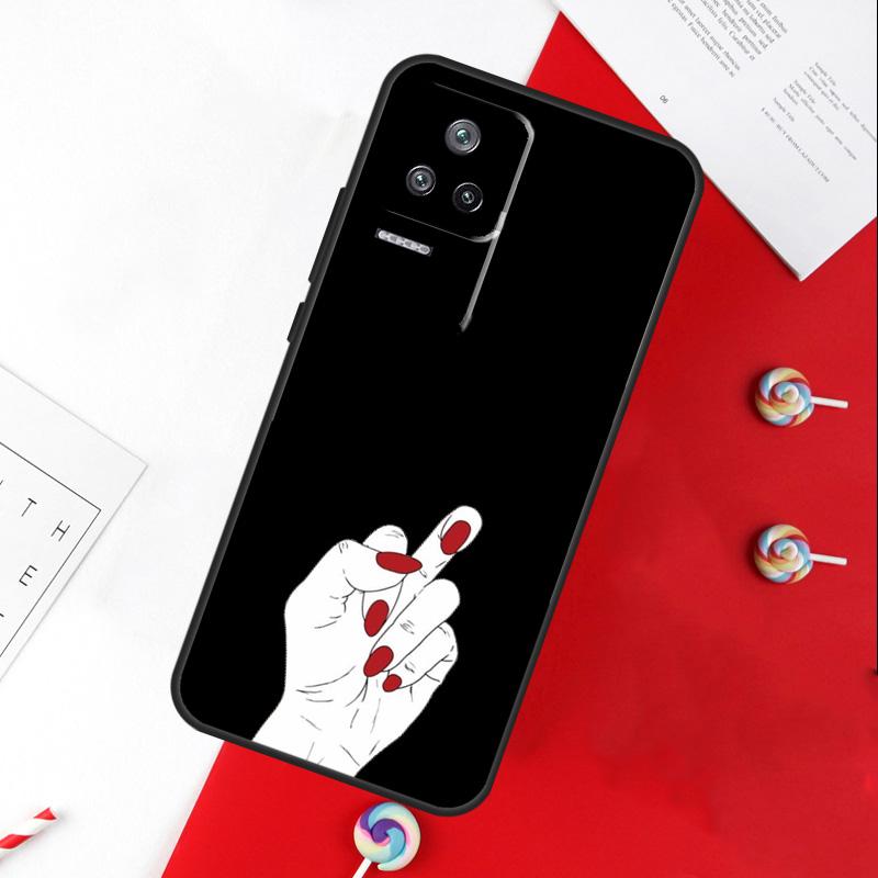 Girl Code Hands Funny Signals Cover For Xiaomi 14 Ultra 15 13 11T 12T 13T 14T Pro POCO X7 Pro X3 X5 X6 M6 F5 F6 Pro Case