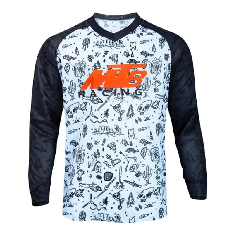 Rychleschnoucí dlouhý cyklistický dres pro jízdu na horském kole Outdoorové sporty Unisex