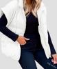 Stylish European & American Women's Solid Color Zipper Pocket Cotton Vest - Stand Collar, Trendy Commuting Jacket