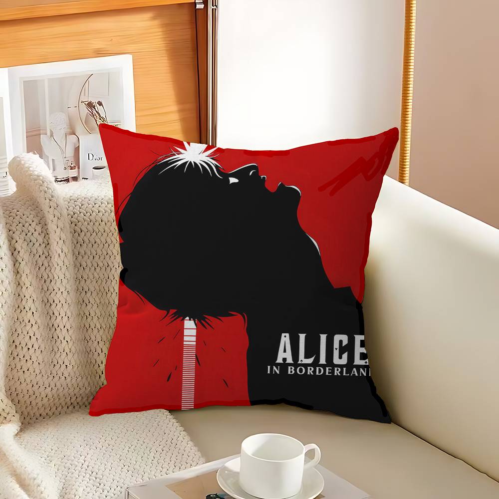 Japan TV Alice in Borderland Cushion Cover Pillowcase Upholstery Sofa Throw Pillow Home Decor Pillowcas