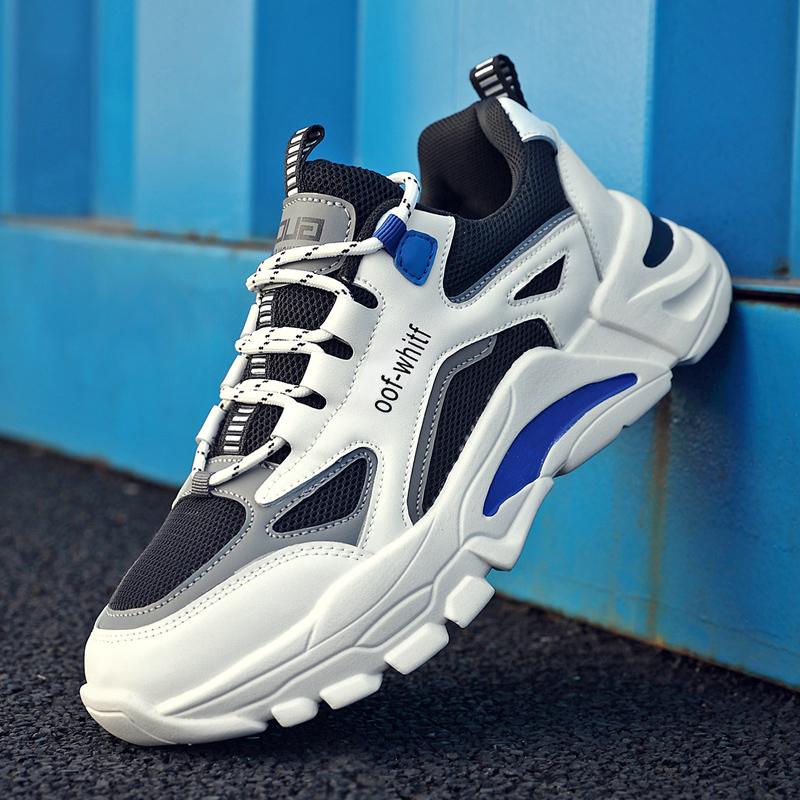 Black New Autumn Mesh Work Labor Insurance Shoes Platform Sports Dad Shoes