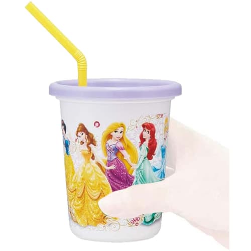 Skater 3 Tumblers with Straws 320ml Princess 19 Made in Japan SIH3ST