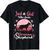 Just A Girl Who Loves German Shepherd Dog Gift Unisex T-Shirt Mens Womens Tees Top