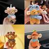 Elephant Bear Pooh Pig Keychain Cute Kids Backpack Pendant Plush Doll Gifts
