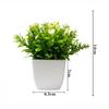 Multicolor Artificial Flower Potted Greenery Plant Eucalyptus Grass Potted Plant Ornaments Rose Lavender Mini Flower