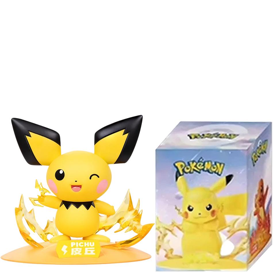 12Pcs Pokemon Action Figure Blind Box Pikachu Anime Models Desktop Decoration Kids Gift