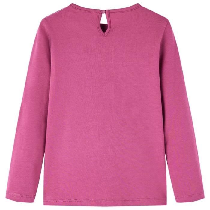 T-shirt enfants à manches longues imprimé cheval 3 couleurs et 5 dimensions disponibles