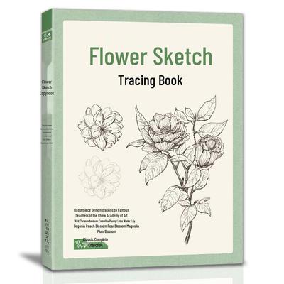 Classic Flower Sketch Copybook: Beginner's Zero-Based Drawing Tutorial