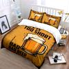 Beer mug and text. Bedding sets Duvet cover sets Duvet covers Pillowcases(1* Duvet Cover 2* Pillowcases without duvet insert)