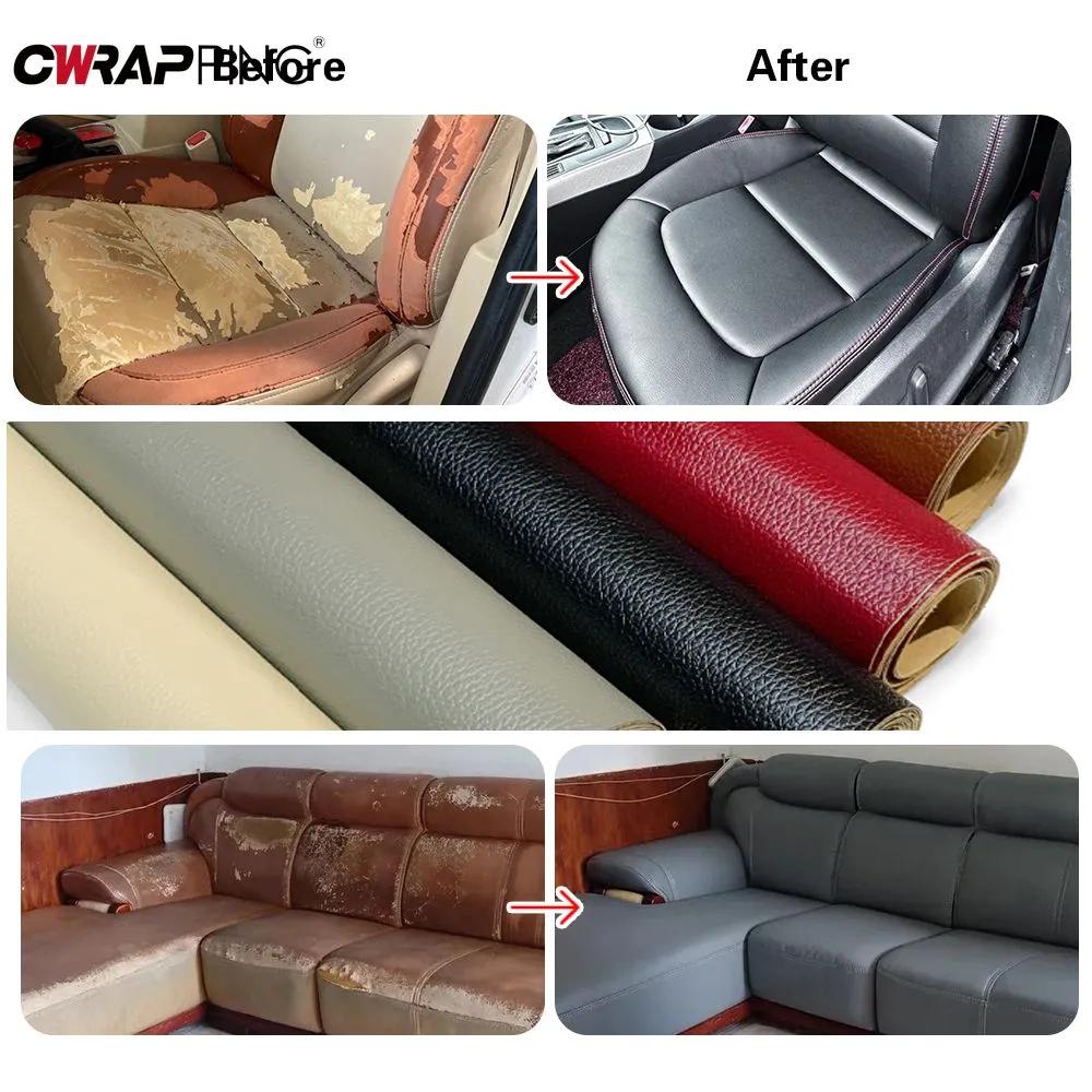 Black 35x100 cm, self-adhesive artificial leather, repair pad for sofa, bed, car and motorcycle seats