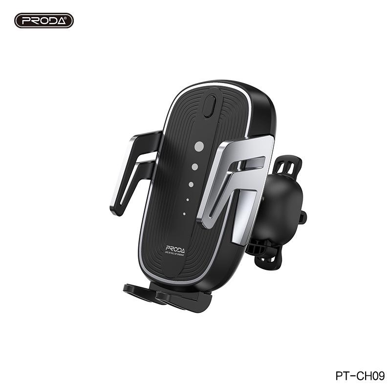Azeada 15W Wireless Fast Charging Transparent Car Charger & Smartphone Holder, Punk Style.