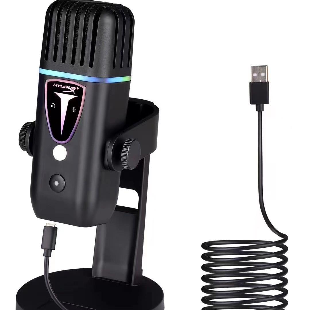 

RGB USB Конденсаторный микрофон для игр и стриминга