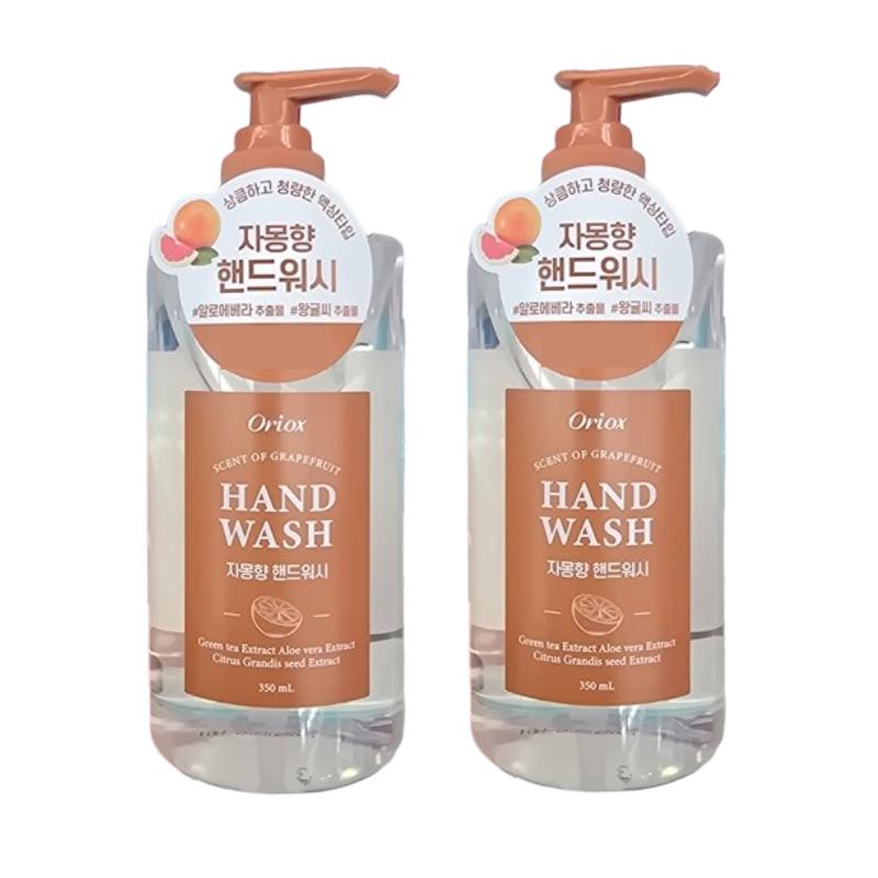 Oriox Grapefruit Perfumed Hand Wash 350ml – Soft Gel Cleanser, Mild Acidic pH, Botanical Extracts, Fresh Citrus Grapefruit Scent for Daily Hand Care
