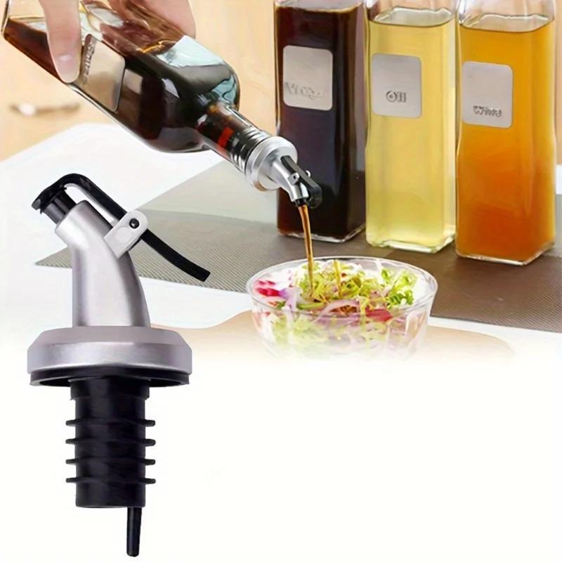1pc Kitchen seasoning pouring spout, vinegar soy sauce bottle cap, silicone stopper universal