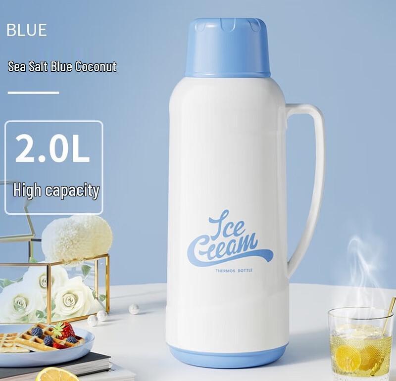 JEKO&JEKO Large Capacity Glass Lined Vacuum Flask
